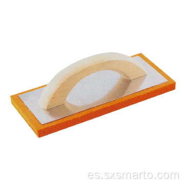 Paleta de yeso con mango de madera